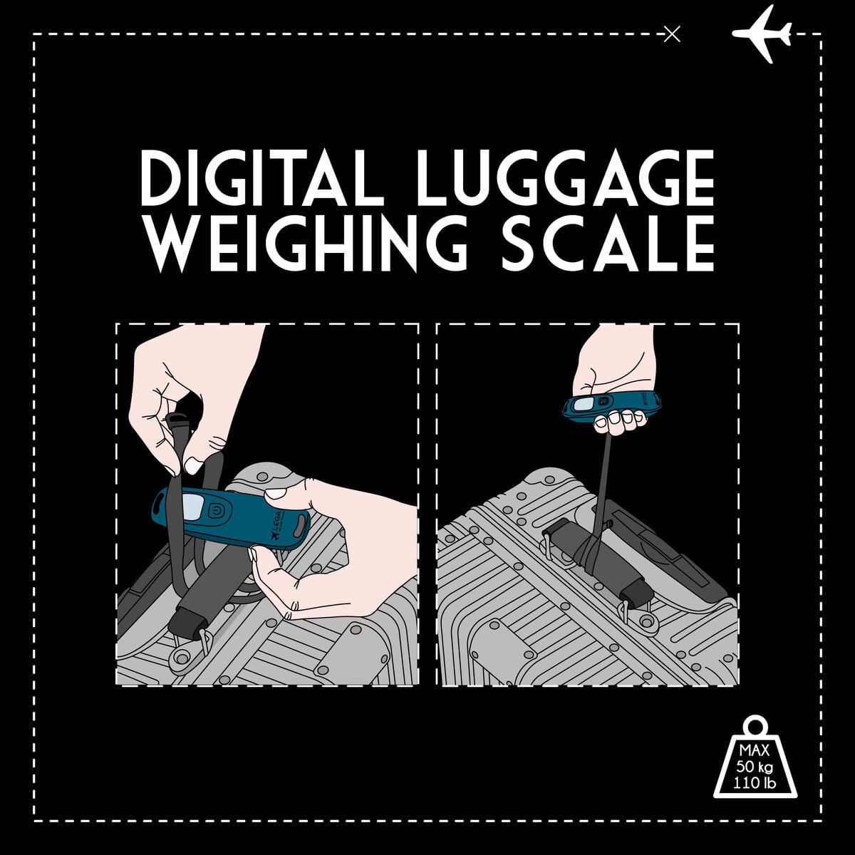 Legami - Digital Luggage Weighing Scale