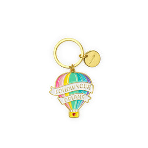 Legami - Enamel Key Chain - Hot Air Balloon - What a Keychain!