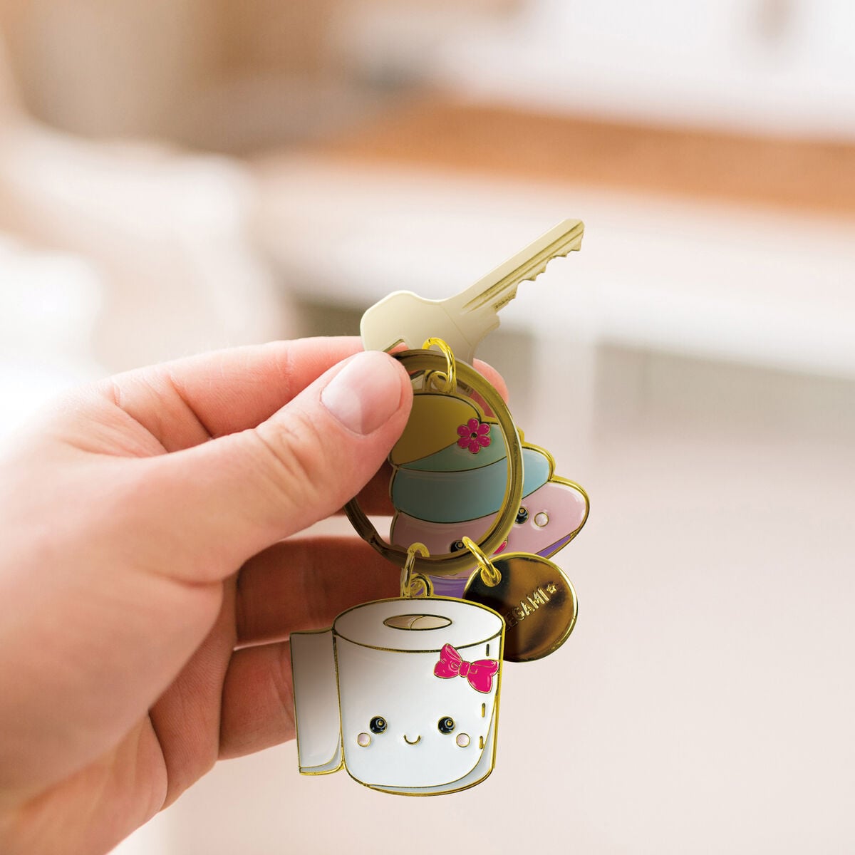 Legami - Enamel Key Chain - Poo - What a Keychain!