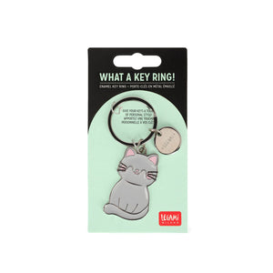 Legami - Enamel Key Chain - Kitty - What a Keychain!