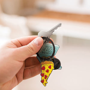 Legami - Enamel Key Chain - Pizza - What a Keychain!