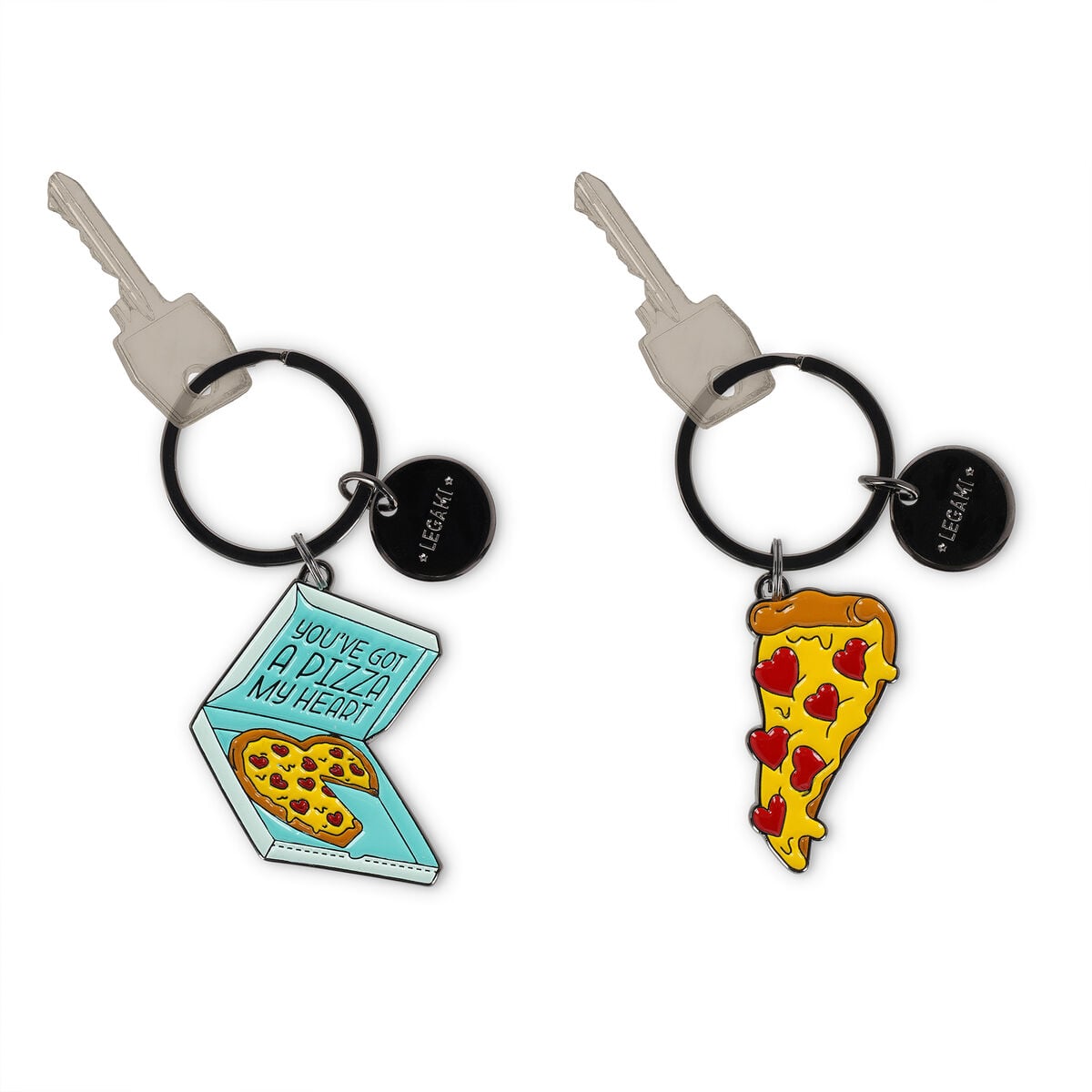 Legami - Enamel Key Chain - Pizza - What a Keychain!