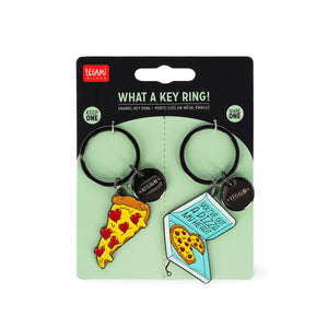 Legami - Enamel Key Chain - Pizza - What a Keychain!