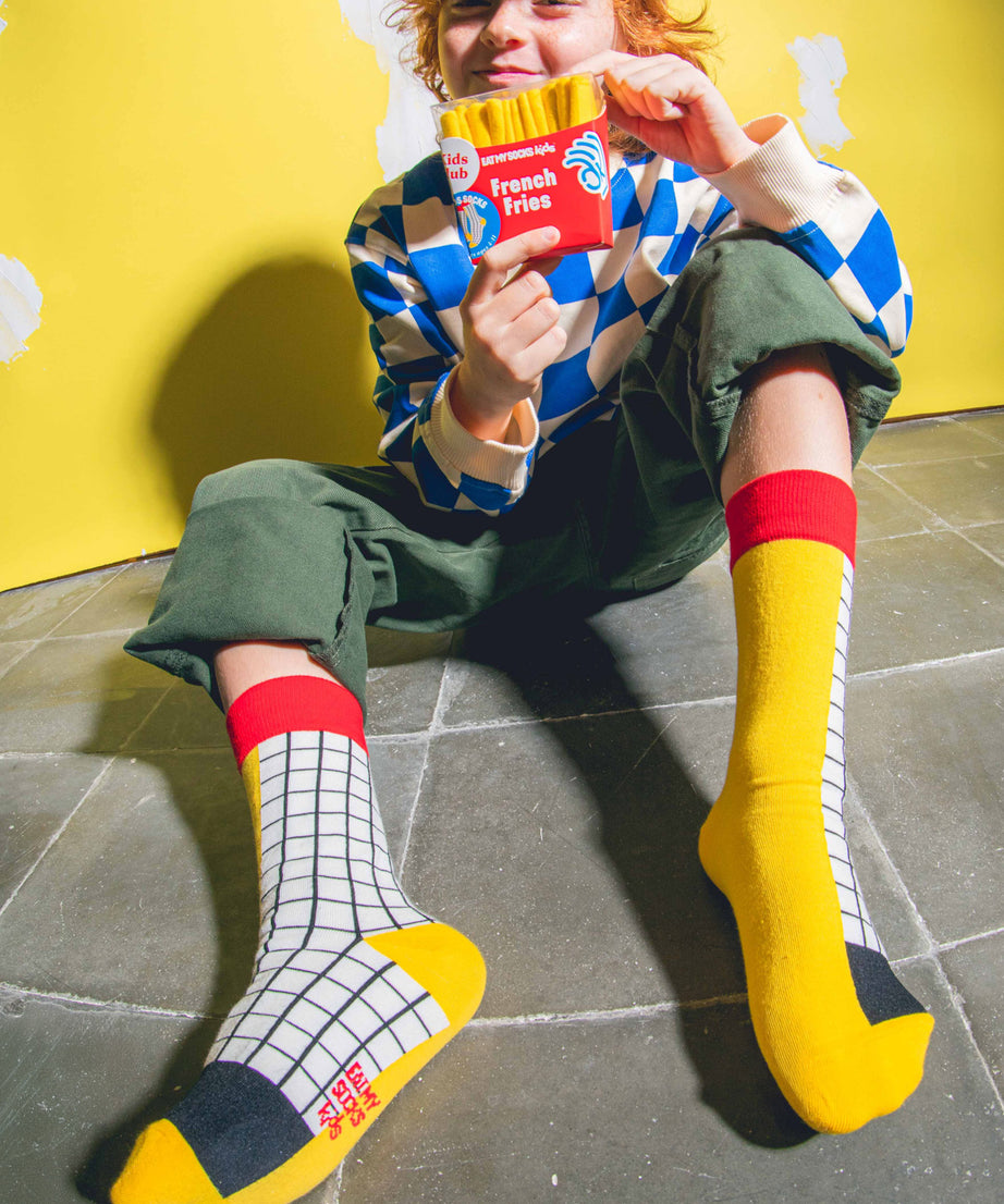 Eat My Socks - Çocuk Patetes Kızartması Çorap-Dinossi
