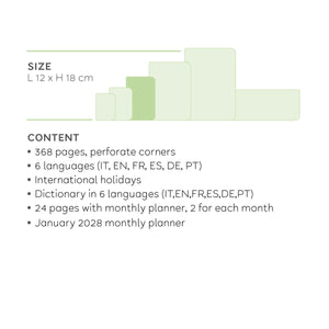 Legami - 12-Month Medium Daily Planner 2027 - Black Suit