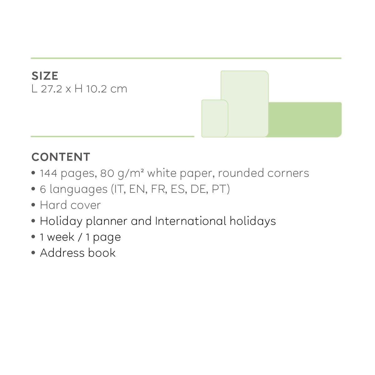 Legami - 12-Month Desk Planner 2027 - Çiçekler