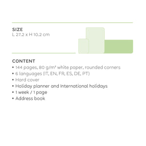 Legami - 12-Month Desk Planner 2027 - Çiçekler