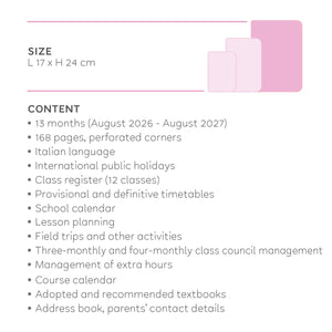 Legami - 13-Month Weekly Günlük Teachers 2026/2027 - Sunrise Lover
