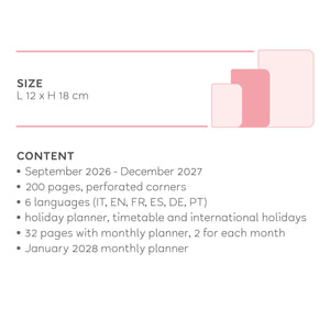 Legami - 16-Month Medium Weekly Günlük 2026/2027 - Shades Green