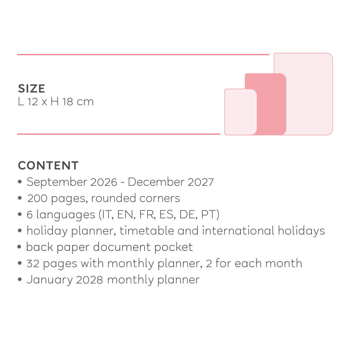 Legami - 16-Month Weekly Photo Günlük 2026/2027 - Çiçekler - Medium