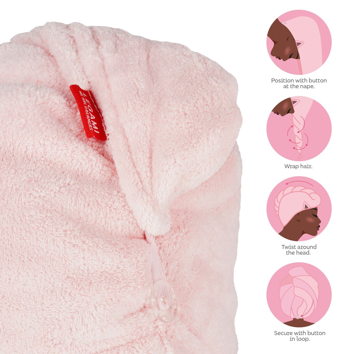 Legami - Kitty Hair Turban Towel - Aşk My Hair