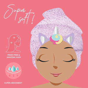 Legami - Unicorn Hair Turban Towel - Love My Hair