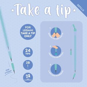 Legami - Seti 24 Refills Stackable Pencils - Take a Tip Refill Seti