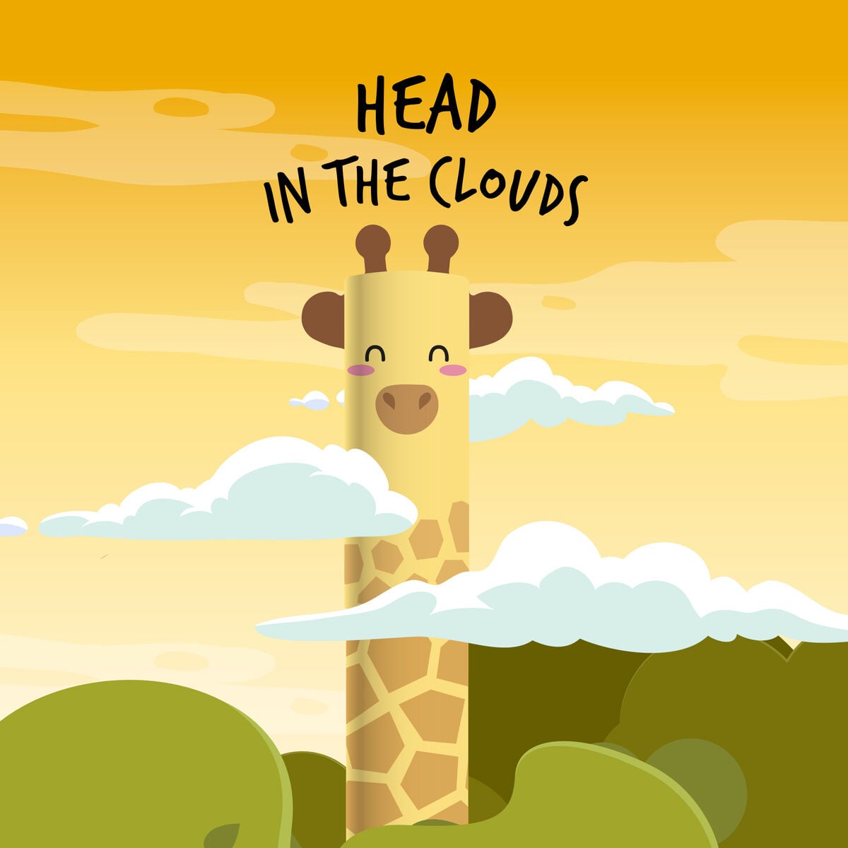 Legami - Head In Clouds Giraffe Erasable Kalem