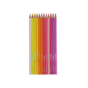 Legami - Set of 12 Colouring Pencils in Sunset Palette - Live Colourfully