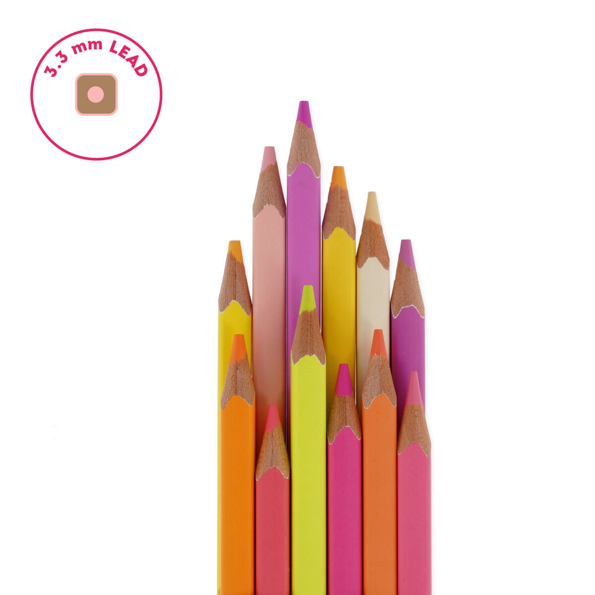 Legami - Set of 12 Colouring Pencils in Sunset Palette - Live Colourfully