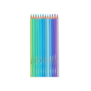 Legami - Set of 12 Colouring Pencils in Ocean Palette - Live Colourfully