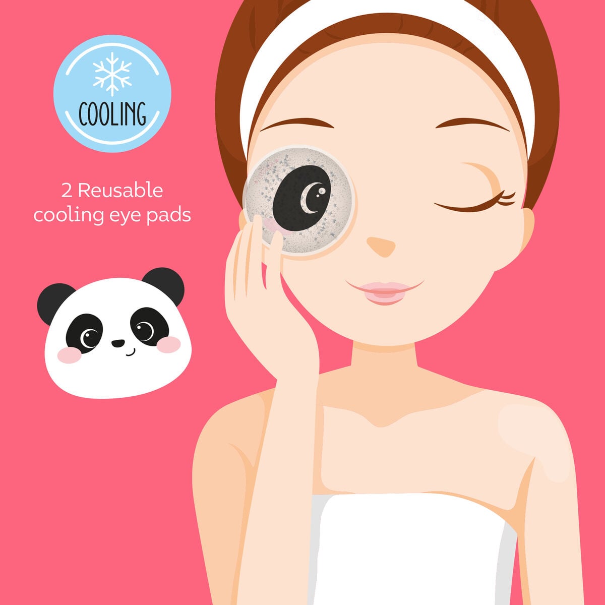Legami - Panda Reusable Cooling Eye Pads - Chill Out