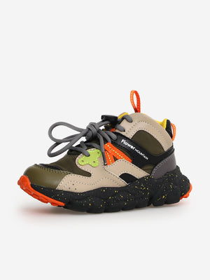 Flower Mountain Kids Yamano 3 High Trainers in Multicolour