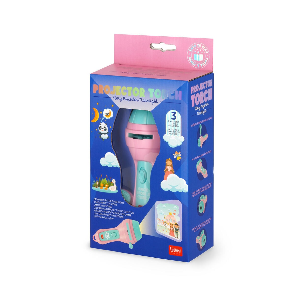 Legami - Pink Story Projector Flashlight - Once Upon a Time