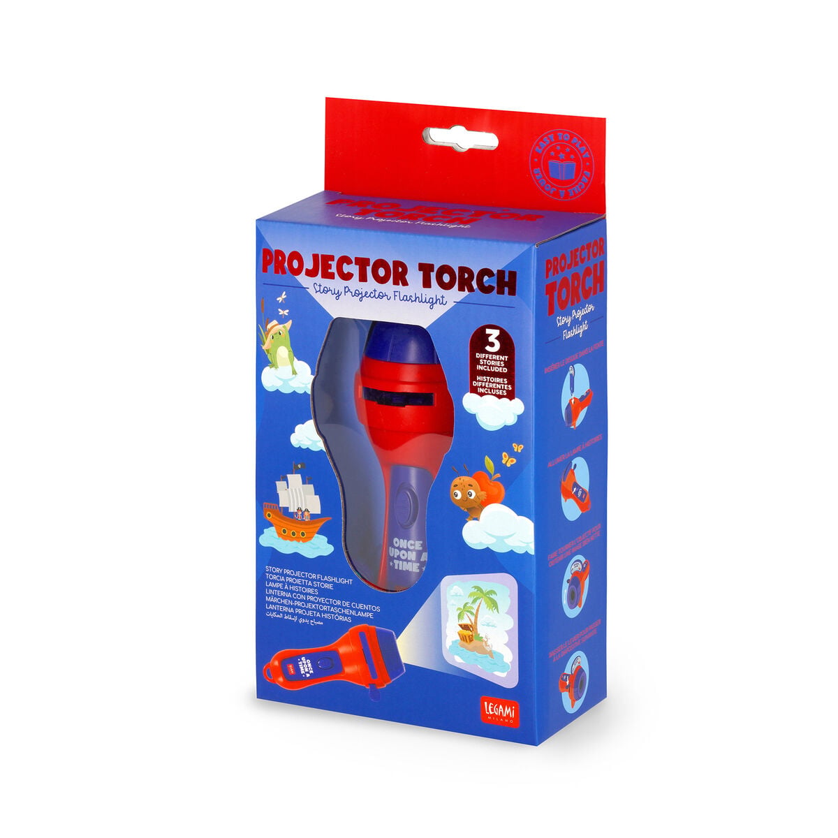 Legami - Red Storyteller Projector Flashlight - Once Upon a Time