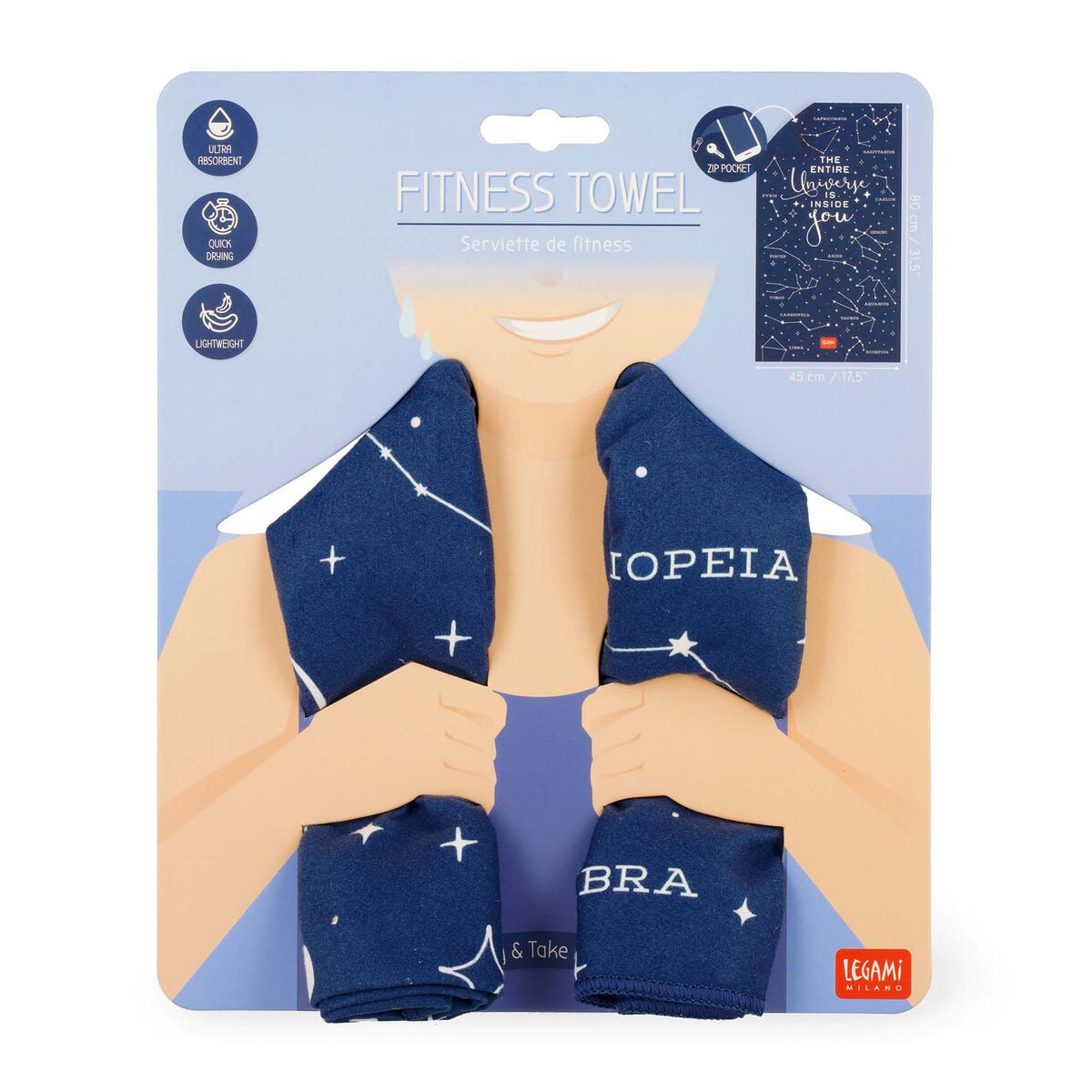 Legami - Stars Fitness Towel