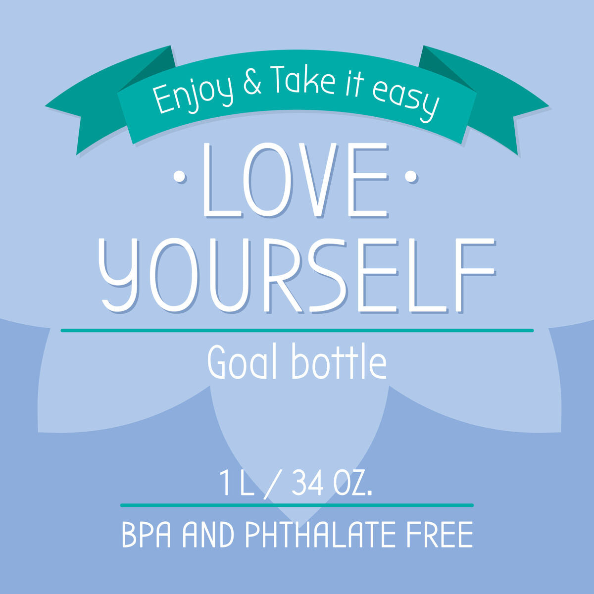 Legami - Goals Bottle - Sunrise Vibes - Love Yourself
