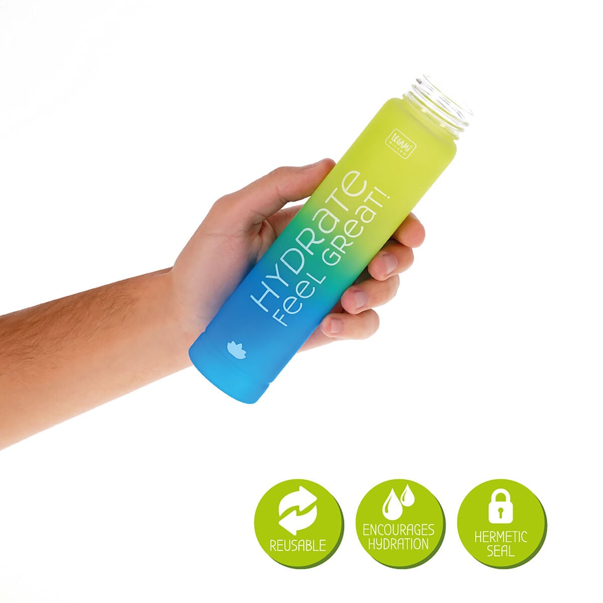 Legami - 280 ml Mini Water Bottle - Energy Boost - Love Yourself