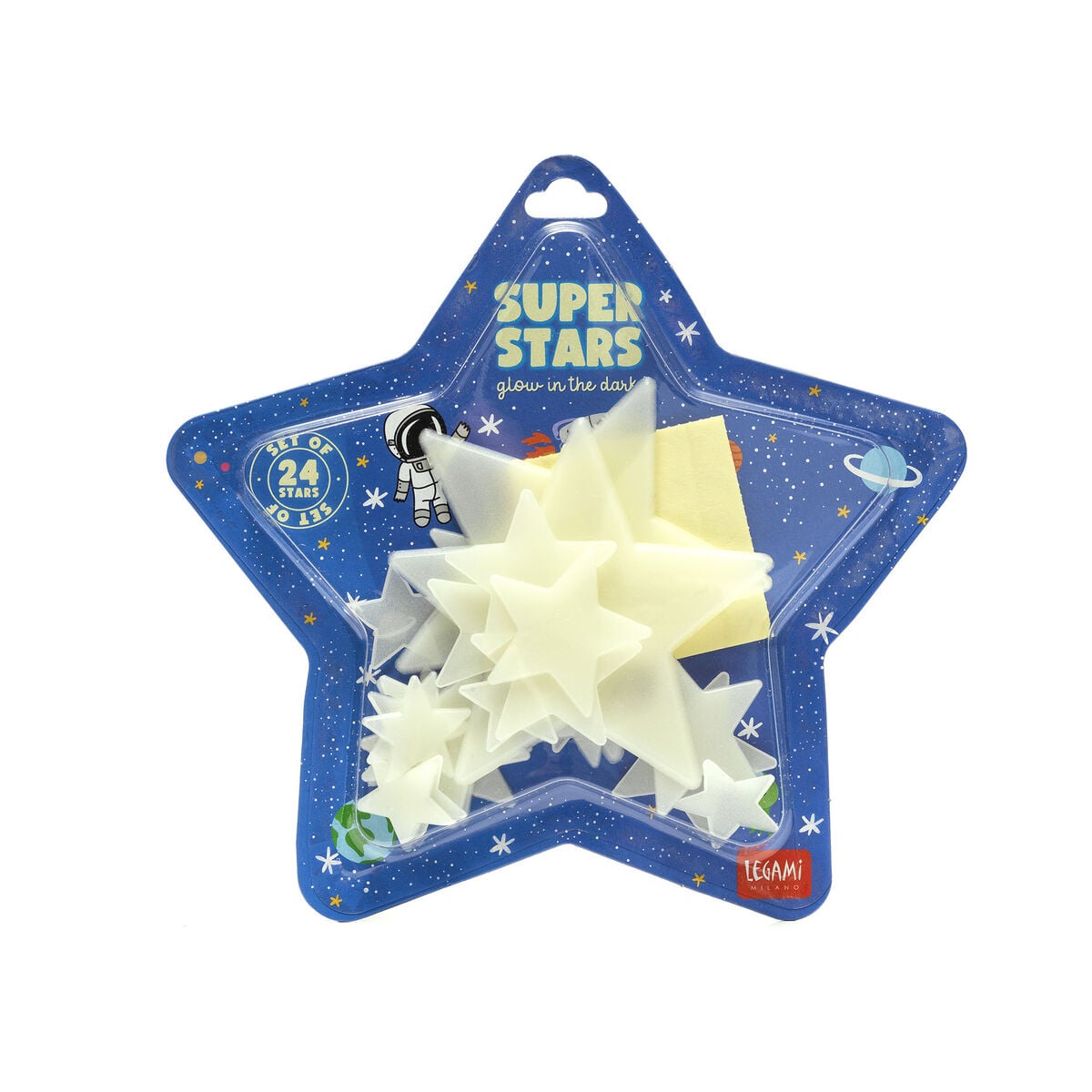 Legami - Adhesive Glow-in-the-Dark Stars - Super Stars