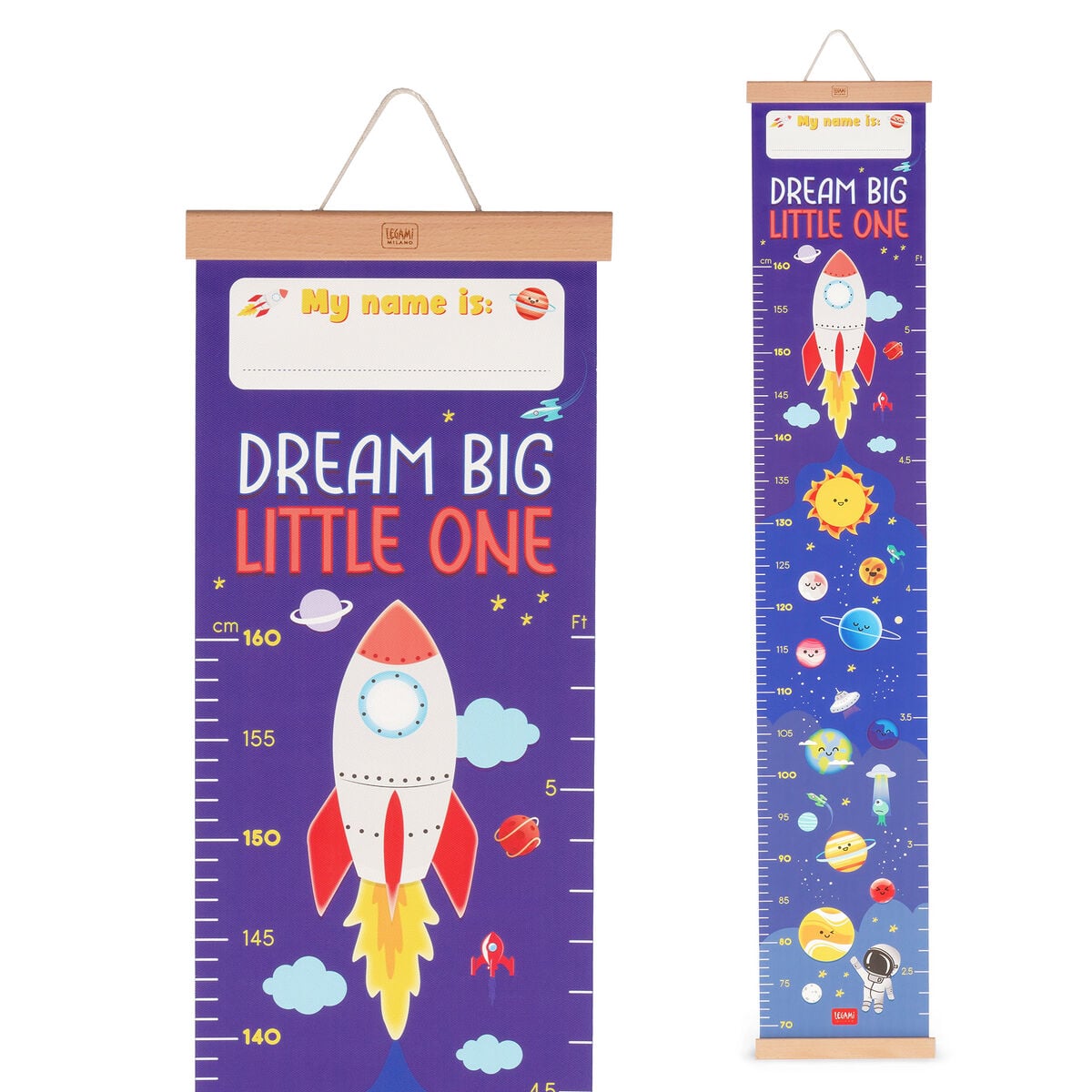 Legami - Wall-Hanging Height Chart - Space - Dream Big Little One