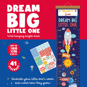 Legami - Wall-Hanging Height Chart - Space - Dream Big Little One