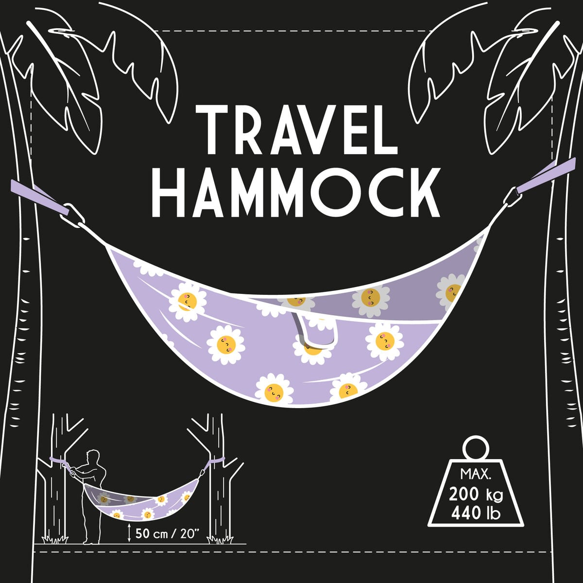 Legami - Seyahat Hammock - Daisy