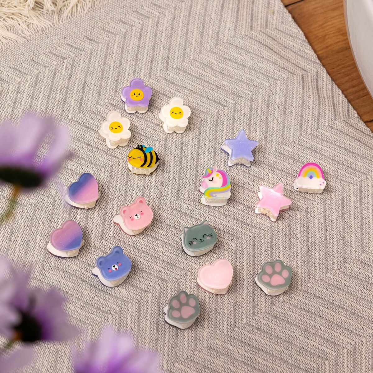 Legami - 4'lü Seti Kitty Mini Hair Clips - Clip me up!