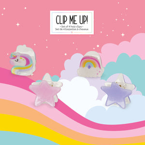 Legami - 4-Piece Unicorn Mini Hair Clips Set - Clip me up!