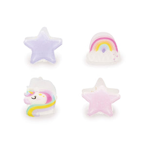 Legami - 4-Piece Unicorn Mini Hair Clips Set - Clip me up!