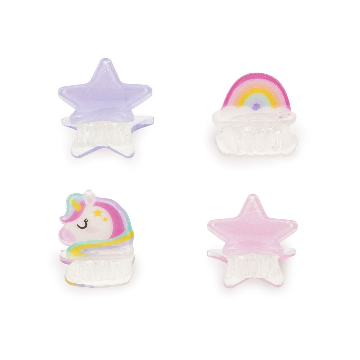 Legami - 4-Piece Unicorn Mini Hair Clips Set - Clip me up!