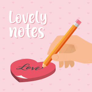 Legami - Kalp Yapışkan Note Pad - Lovely Notes