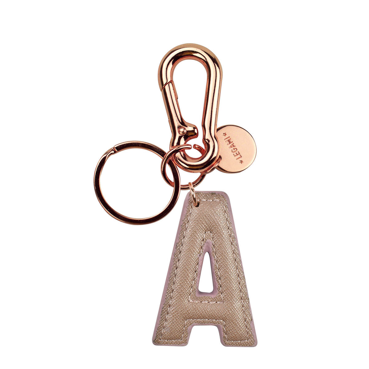 Legami - Keyring with Initial Letter - A / Rose Gold - My Initial
