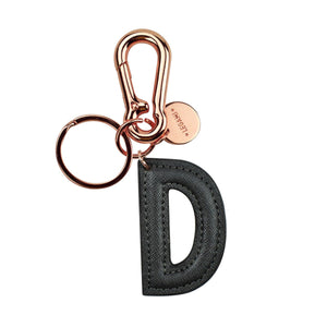 Legami - Keyring with Initial - D / Black - My Initial