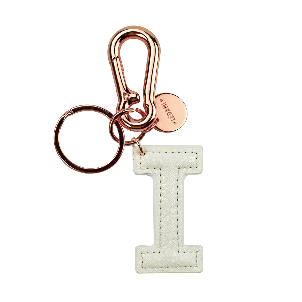 Legami - Keyring with Initial - I / White - My Initial