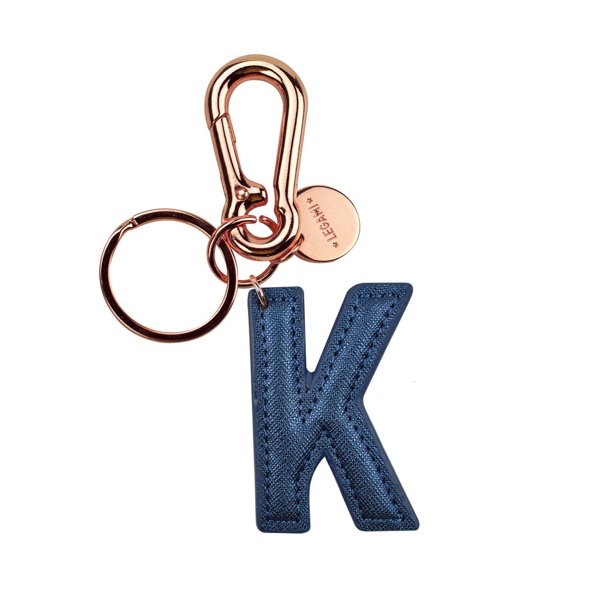 Legami - Keyring with Initial Letter - K / Blue - My Initial