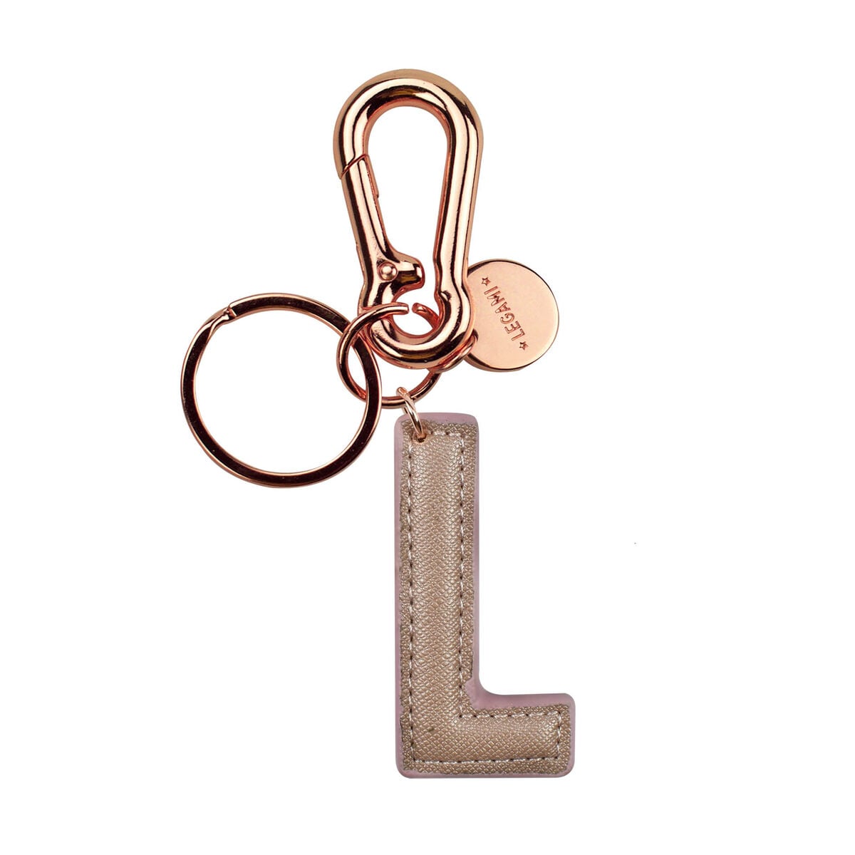 Legami - Keychain with Initial - L / Rose Gold - My Initial