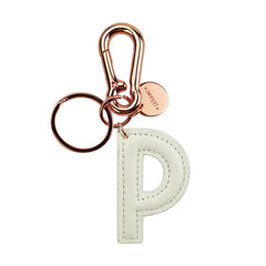 Legami - Keyring with Initial Letter - P / White - My Initial