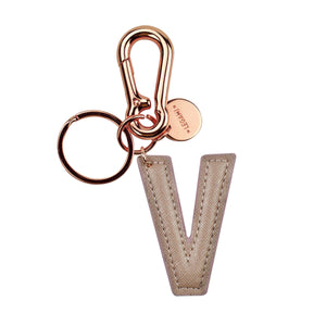 Legami - Keychain with Initial Letter - V / Rose Gold - My Initial