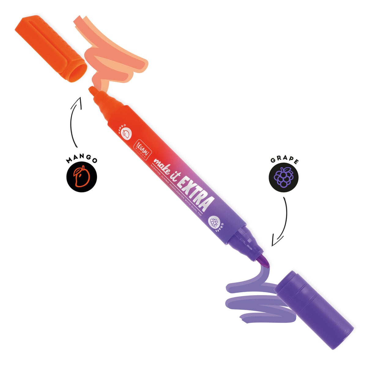 Legami - Scented Jumbo Highlighter ile Dual Tip - Make It Extra