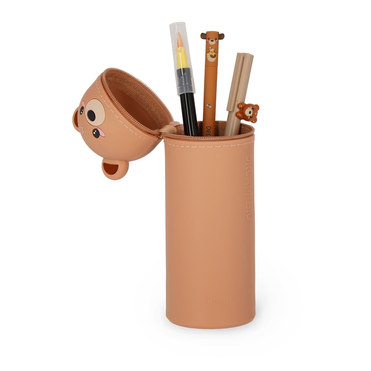 Legami - Ayıcık "Dream Big" 2-in-1 Silicone Kalem Kutu - Kawaii