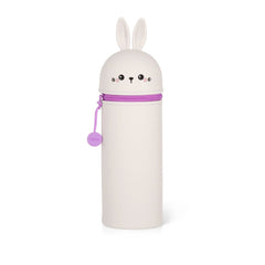 Legami - Rabbit "Don't Worry Be Hoppy" 2-in-1 Silicone Pencil Case - Kawaii