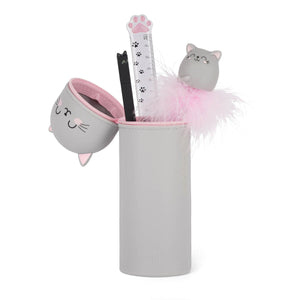 Legami - Kitty "Be Curious" 2-in-1 Silicone Kalem Kutu - Kawaii