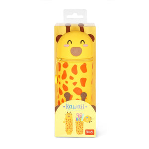 Legami - Giraffe "Head In Clouds" 2-in-1 Silicone Pencil Case - Kawaii