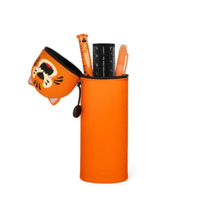 Legami - Tiger "Grrreat Adventures" 2-in-1 Silicone Pencil Case - Kawaii